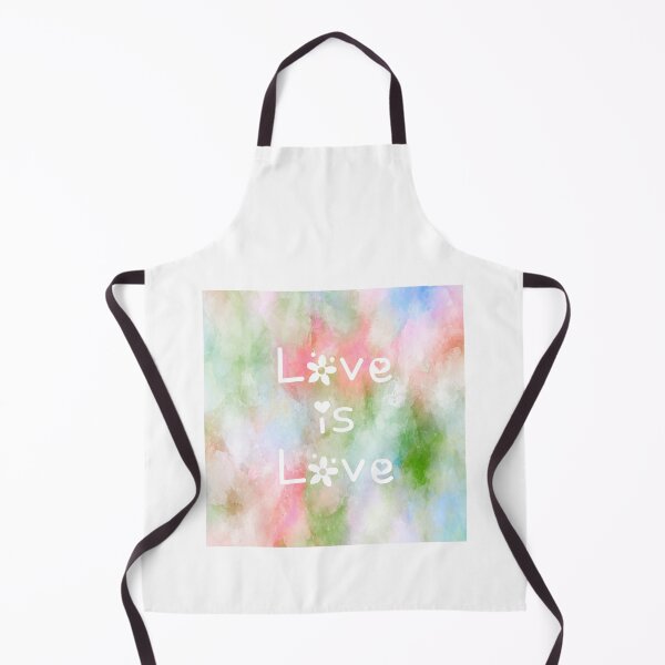 Item preview, Love is Love Rainbow Watercolor Square Hippie Text 2 designed and sold by everything4eva.