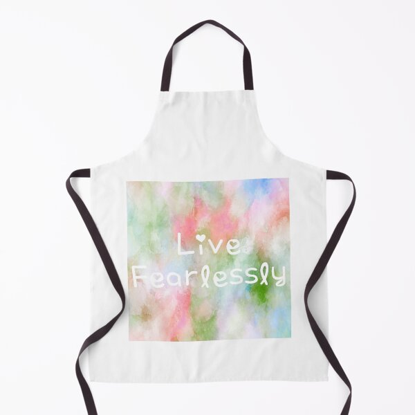 Item preview, Live Fearlessly Rainbow Watercolor Square Hippie Text 2 designed and sold by everything4eva.
