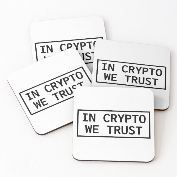 Item preview, In Crypto We Trust designed and sold by CryptoShopBTC.