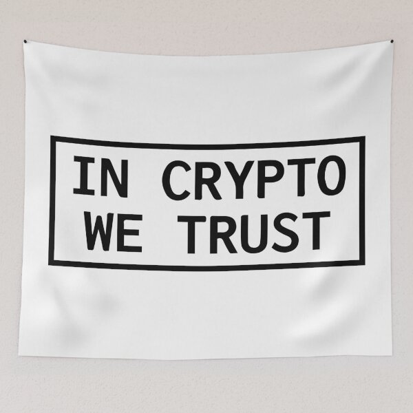 Item preview, In Crypto We Trust designed and sold by CryptoShopBTC.