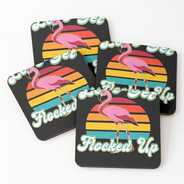 Item preview, Let's Get Flocked Up Funny Flamingo Drinking Party designed and sold by CharlotteHicks.