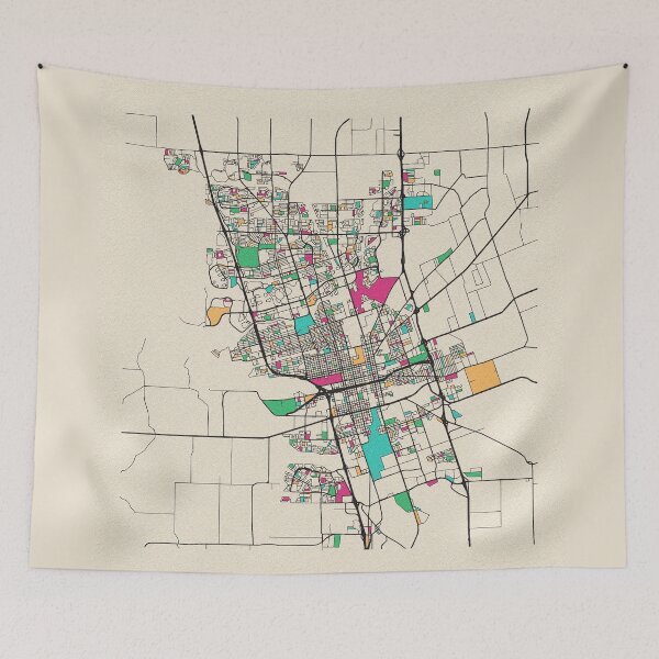 Item preview, Stockton, California Street Map designed and sold by A Deniz Akerman.