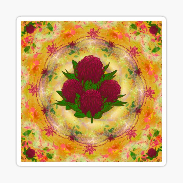 Waratah Sticker
