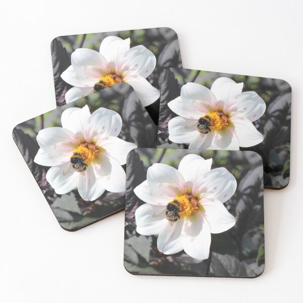 Item preview, Pollinating Bee on flower designed and sold by photofiend8.