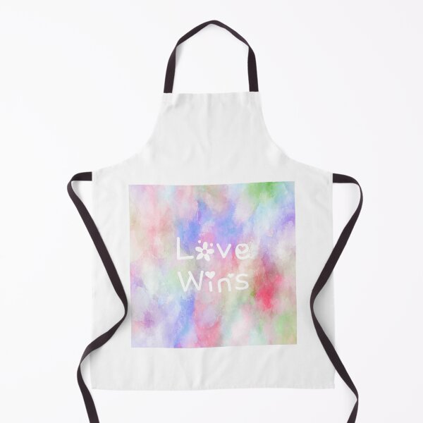 Item preview, Love Wins Rainbow Watercolor Square Hippie Text 3 designed and sold by everything4eva.