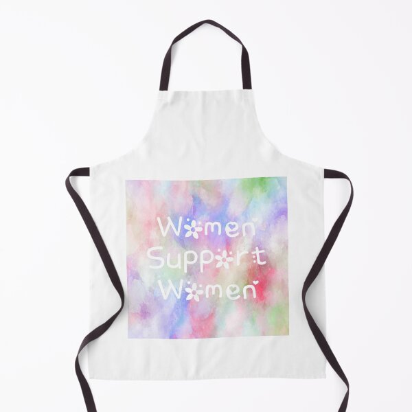 Item preview, Women Support Women Rainbow Watercolor Square Hippie Text 3 designed and sold by everything4eva.