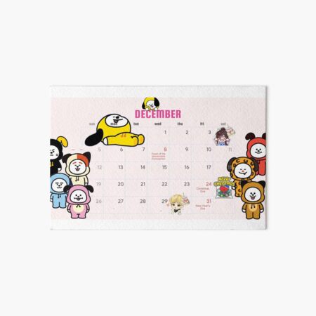 Bt21 21 Calendar June Art Board Print By Jmnshy07 Redbubble