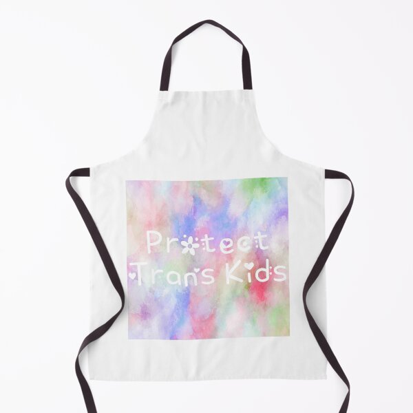 Item preview, Protect Trans Kids Rainbow Watercolor Square Hippie Text 3 designed and sold by everything4eva.