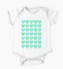Love Hearts Abstract No.2 One Piece - Short Sleeve