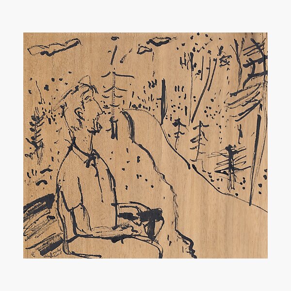 Item preview, Man on a Bench Thinking About the Past designed and sold by John Douglas.