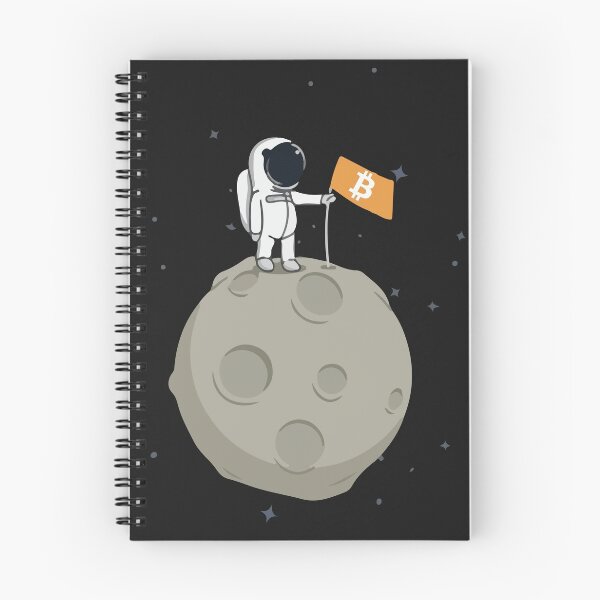 Item preview, Man On The Moon - Bitcoin designed and sold by CryptoShopBTC.