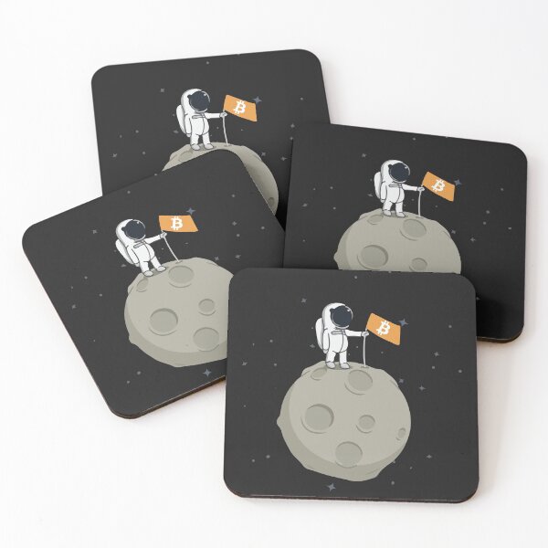 Item preview, Man On The Moon - Bitcoin designed and sold by CryptoShopBTC.