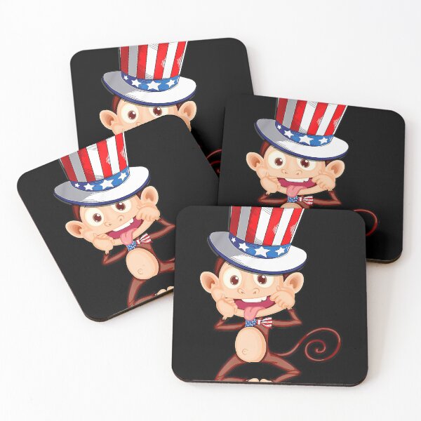 Item preview, Monkey American Flag Hat Patriotic 4th Of July designed and sold by CharlotteHicks.
