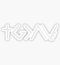 God is greater than the highs and lows Sticker