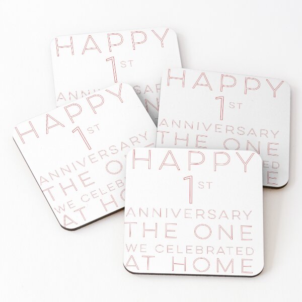 Item preview, HAPPY 1st ANNIVERSARY THE ONE WE CELEBRATED AT HOME designed and sold by 30-Merch.