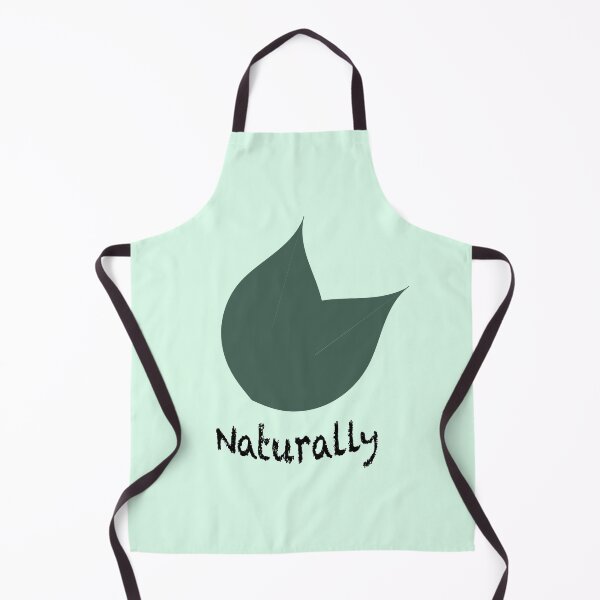 Item preview, Тwo green leaves with the inscription «Naturally» designed and sold by barskayaelenka.