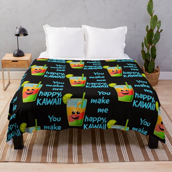 Item preview, you make me happy, kawaii. cooler with smiley designed and sold by efenem.