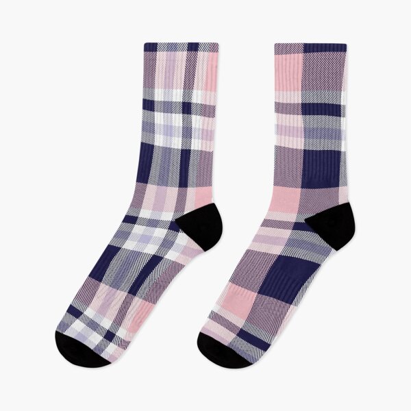 Item preview, Pink Navy Plaid Tartan Textured Pattern designed and sold by Siu-Hong Mok.