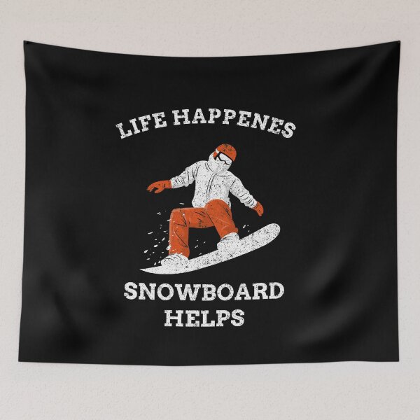 Item preview, Snowboarder Life Happens Snowboard Helps designed and sold by joabaj.