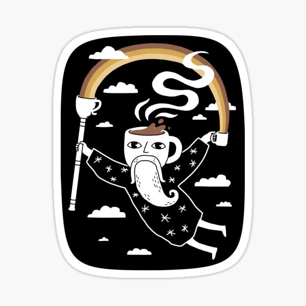 Joe the Coffee Wizard Sticker