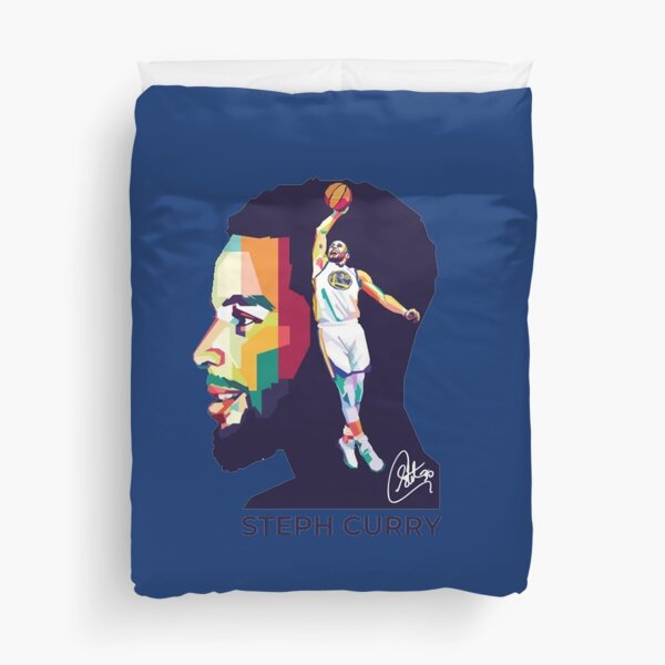 Stephen Curry colorful head Duvet Cover