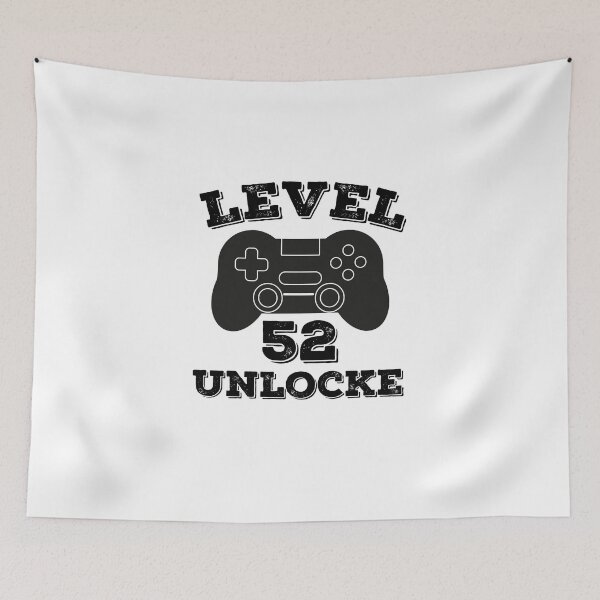 Item preview, Level 52 unlocked - 52th birthday gift designed and sold by ThebestArtshop.