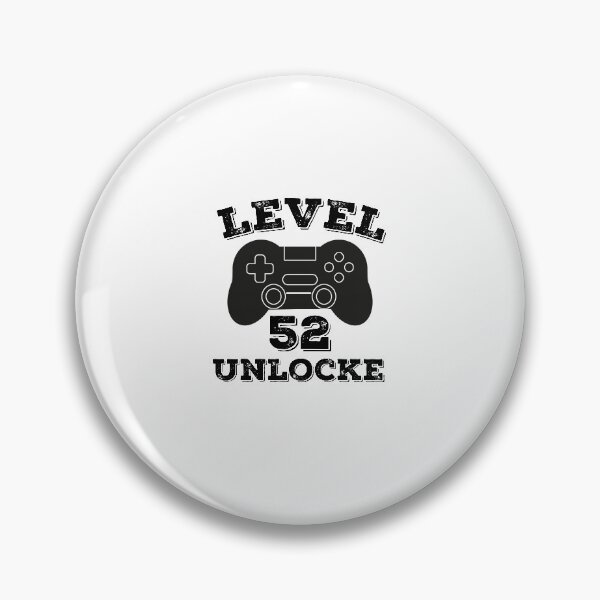 Item preview, Level 52 unlocked - 52th birthday gift designed and sold by ThebestArtshop.