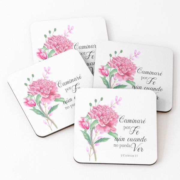 Item preview, Caminare por fe aun cuando no pueda ver Spanish Bible verse, 2 corintios 5 designed and sold by latiendadearyam.