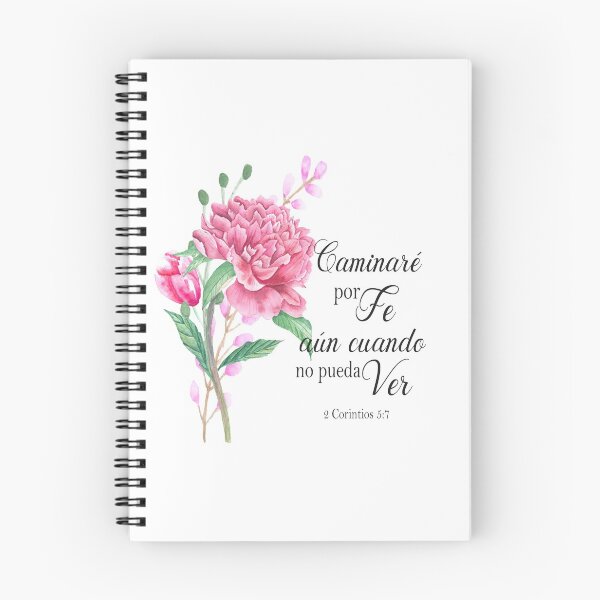 Item preview, Caminare por fe aun cuando no pueda ver Spanish bible verse, 2 corintios 5 designed and sold by latiendadearyam.