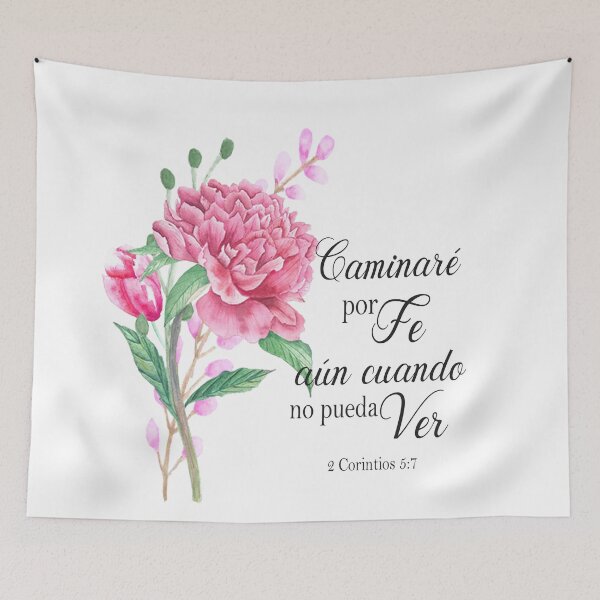 Item preview, Caminare por fe aun cuando no pueda ver Spanish bible verse, 2 corintios 5 designed and sold by latiendadearyam.