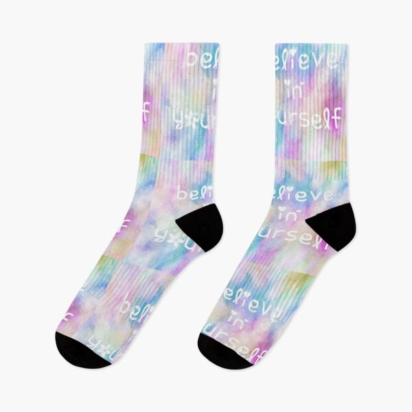 Artikelvorschau, Glauben Sie an sich selbst. Regenbogen-Aquarell-Quadrat-Hippie-Text 4 entworfen und verkauft von everything4eva.