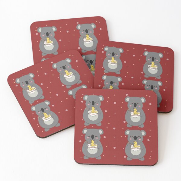 Item preview, Kawaii koala eating too much ramen designed and sold by galax-C.