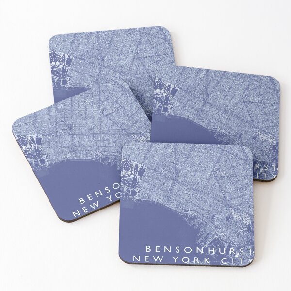 Item preview, Bensonhurst Neighbourhood Buildings Map designed and sold by Mapozoid.