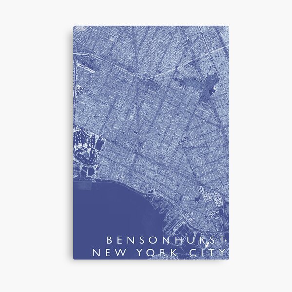 Item preview, Bensonhurst Neighbourhood Buildings Map designed and sold by Mapozoid.