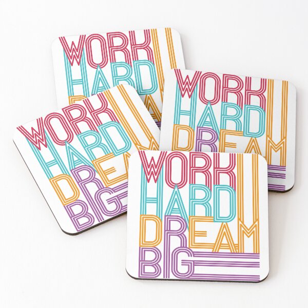 Item preview, Work Hard Dream Big / T_shirt for men end women designed and sold by Global Wave Designs.