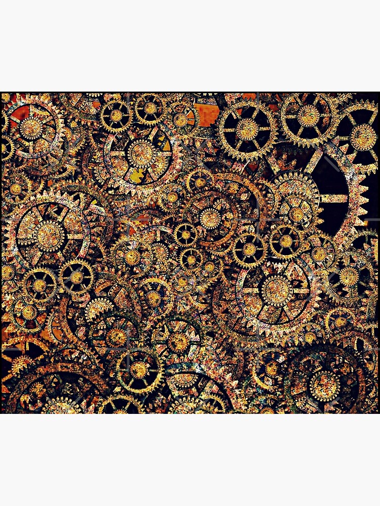 Steampunk Gear Art | Steampunk Golden Cogwheel Gears by Gascondi