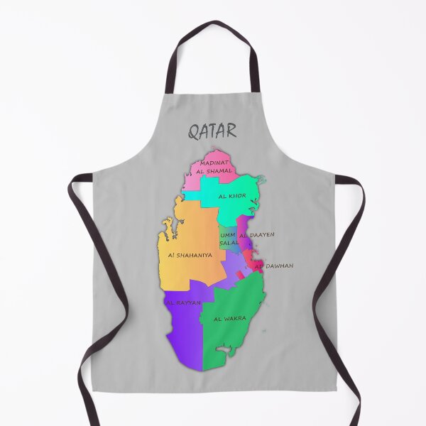 Item preview, Map of Qatar with municipalities,  Qatar map  designed and sold by mashmosh.