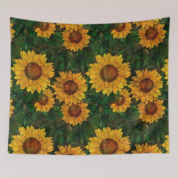Item preview, Sunflower field pattern designed and sold by TheDrawingJoker.
