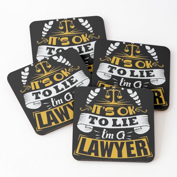 Item preview, its okay to lie im a Lawyer joke shirt designed and sold by Grinover.