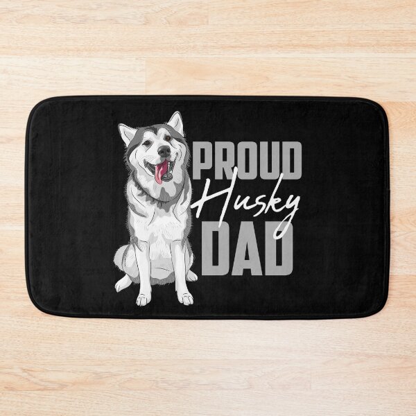 Item preview, Proud Siberian Husky Dad Black designed and sold by SoccaTamam.