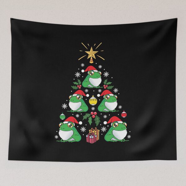 Item preview, Funny Frog Christmas Tree Animal Lover Holiday designed and sold by haselshirt.
