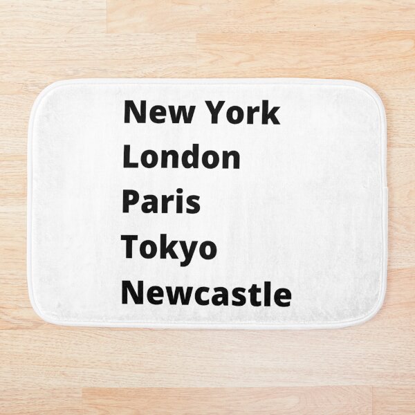 Aperçu de l'œuvre New York Londres Paris Tokyo Newcastle créée et vendue par DesignsbyDan1.