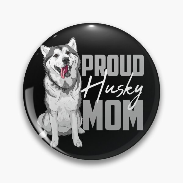 Item preview, Proud Siberian Husky Mom Black designed and sold by SoccaTamam.