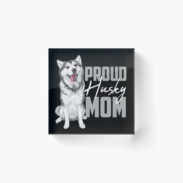 Item preview, Proud Siberian Husky Mom Black designed and sold by SoccaTamam.