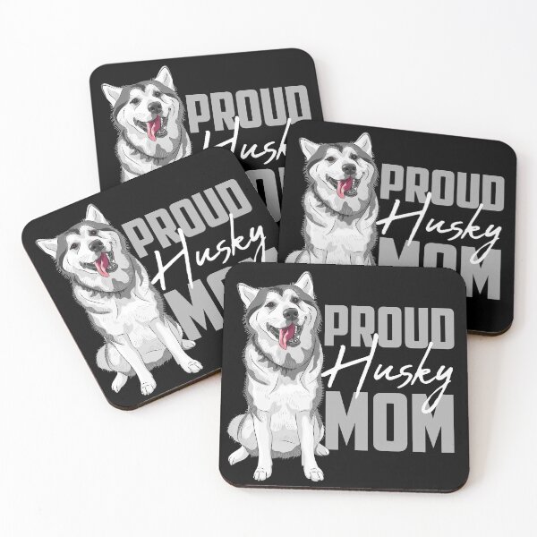 Item preview, Proud Siberian Husky Mom Black designed and sold by SoccaTamam.
