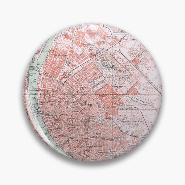 Item preview, Budapest, Hungary, antique map, antique print designed and sold by TigrisOldprints.