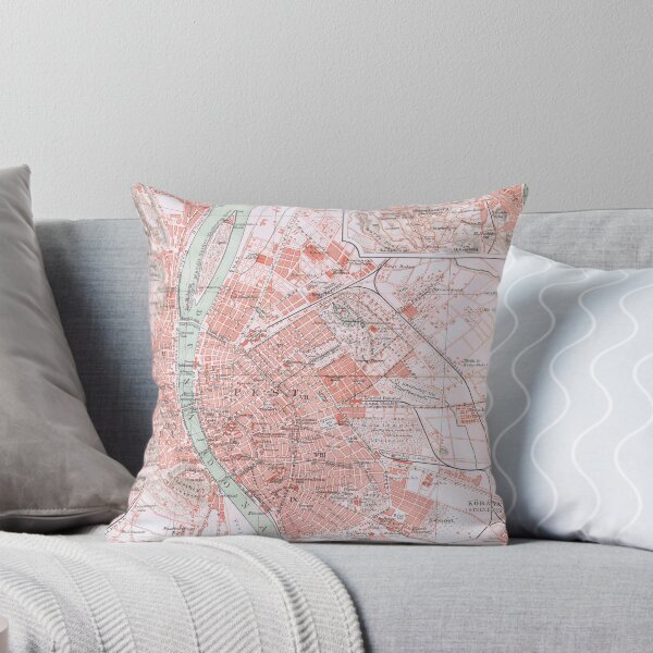 Item preview, Budapest, Hungary, antique map, antique print designed and sold by TigrisOldprints.