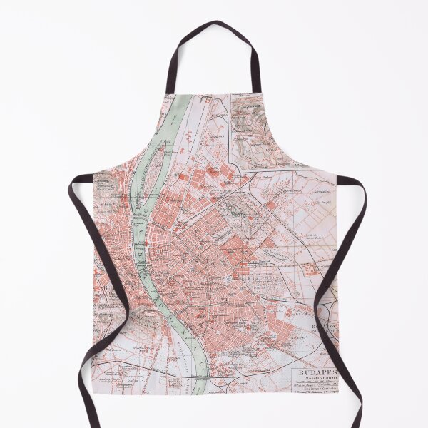 Item preview, Budapest, Hungary, antique map, antique print designed and sold by TigrisOldprints.