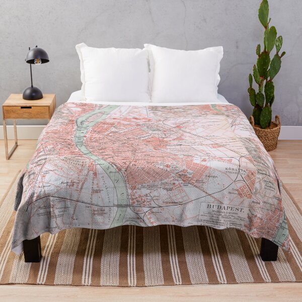 Item preview, Budapest, Hungary, antique map, antique print designed and sold by TigrisOldprints.