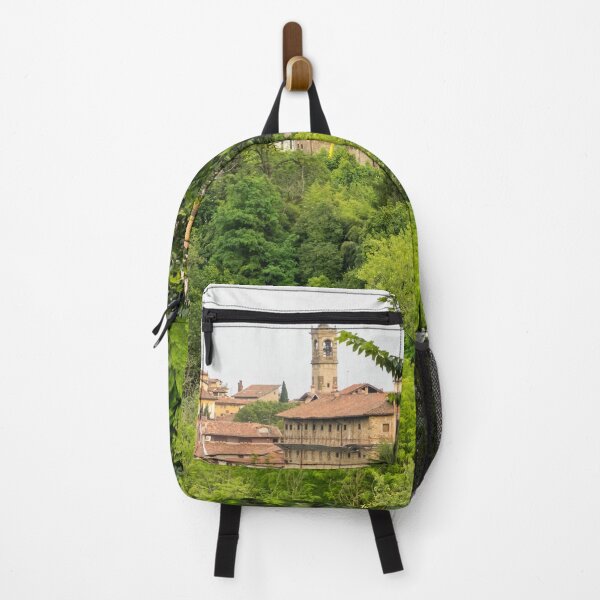 Item preview, Beautiful Bergamo Lombardy Italy - Citta Alta Upper City and Rocca di Bergamo Castle designed and sold by Georgia Mizuleva.